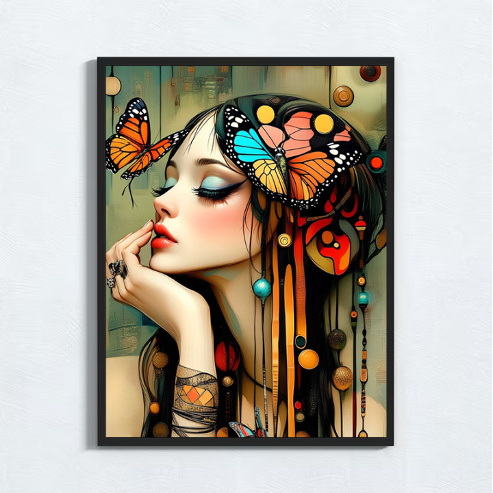 Cuadro Abstracto Mariposas Etéreas | Arte Decorativo Contemporáneo