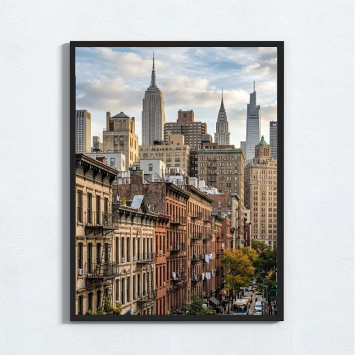 Cuadro Ciudad Horizonte de Manhattan | Fotografía Urbana NYC